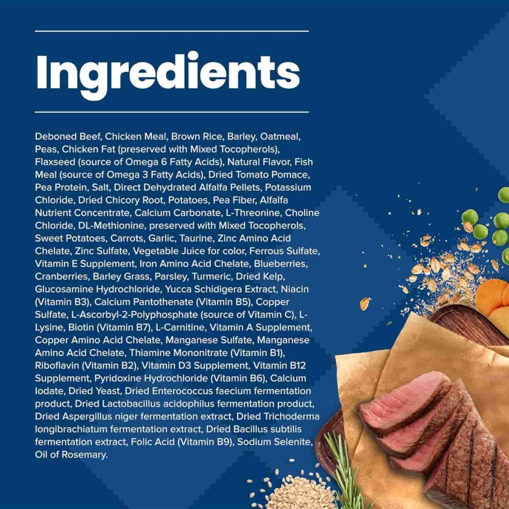 Blue Buffalo Life Protection beef and brown rice Ingredient used Blue Buffalo Life Protection beef and brown rice Ingredient used