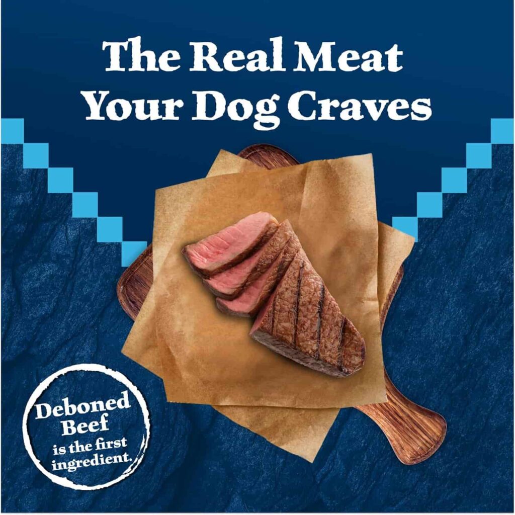 Blue Wilderness rocky mountain recipe with red meat is the key ingredients Blue Wilderness rocky mountain recipe with red meat is the key ingredients