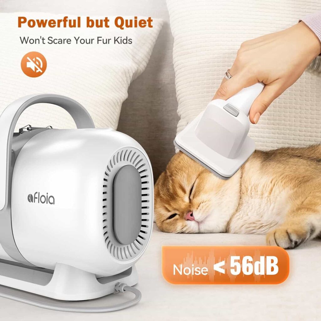 Afloia dog grooming kit & vacuum suction Noise level Afloia dog grooming kit & vacuum suction Noise level