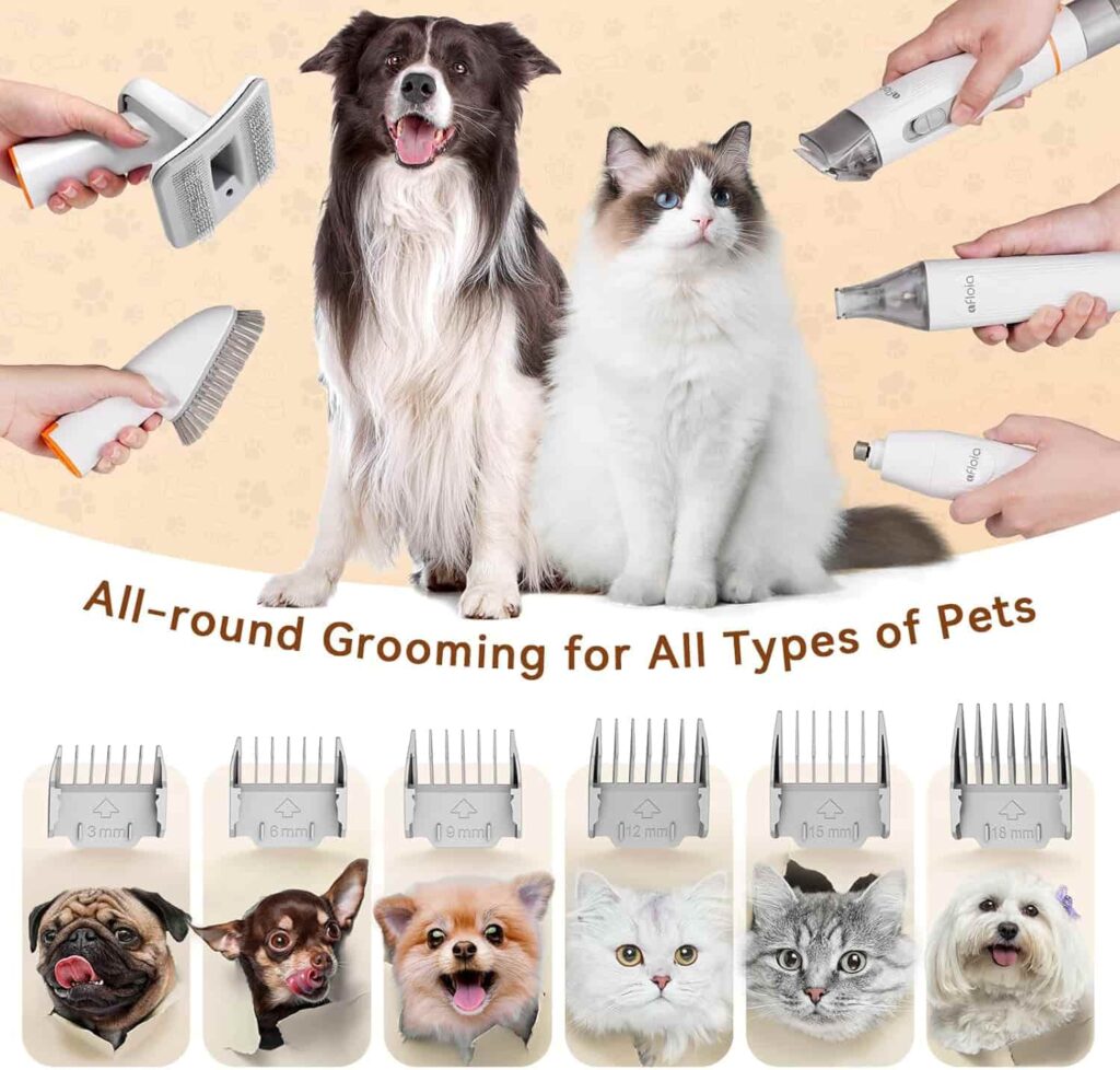 Afloia dog grooming kit & vacuum suction Types Of Grooming Tools Afloia dog grooming kit & vacuum suction Types Of Grooming Tools