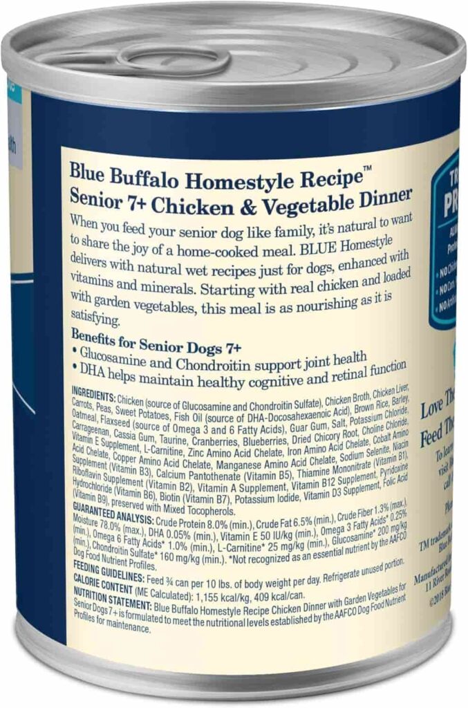 Blue Buffalo Senior Wet Dog Food The Right Food Blue Buffalo Senior Wet Dog Food The Right Food