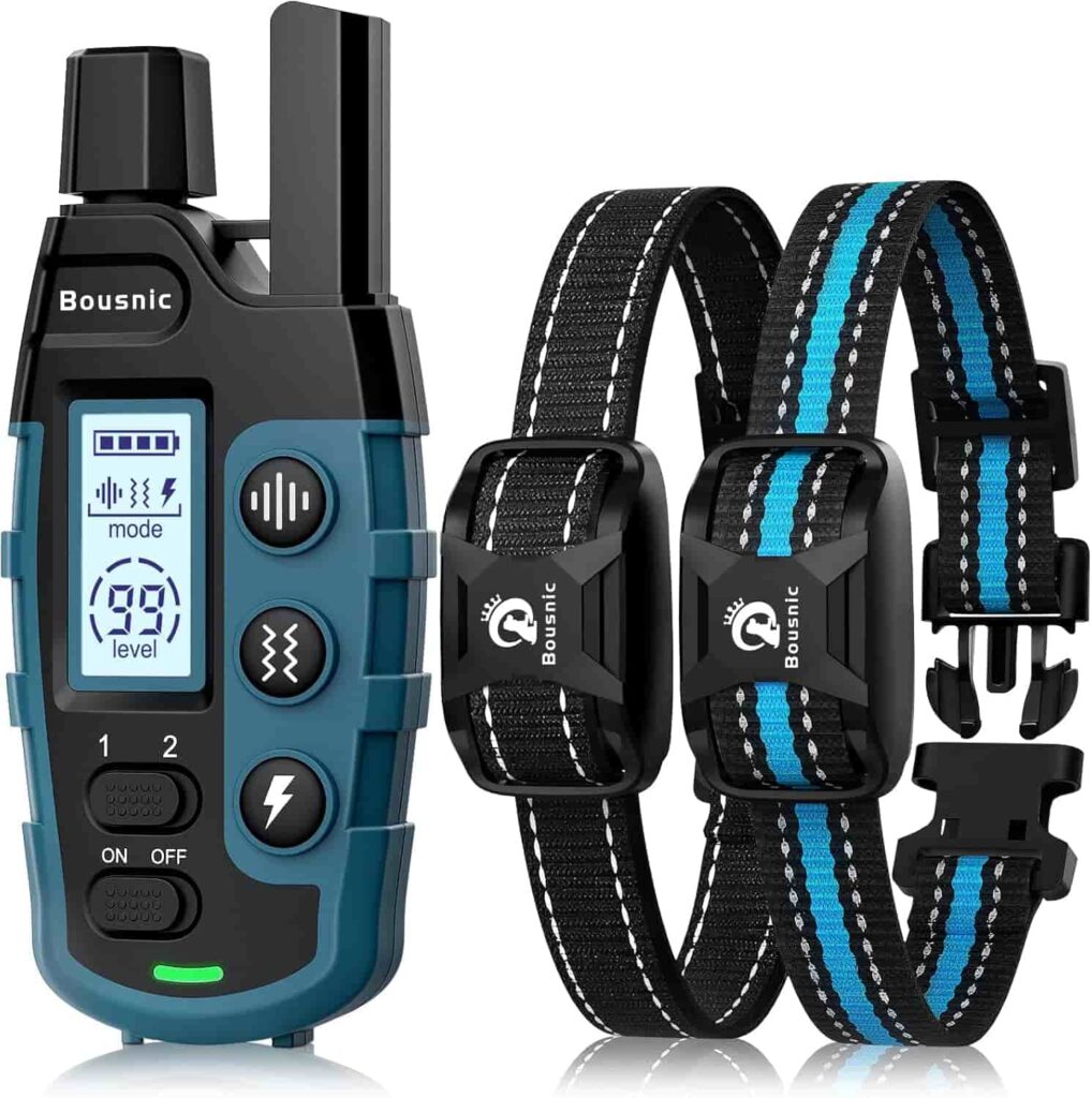 Bousnic Dog Shock Collar 2 Dogs Best Train with Ease! Bousnic Dog Shock Collar 2 Dogs Best Train with Ease!