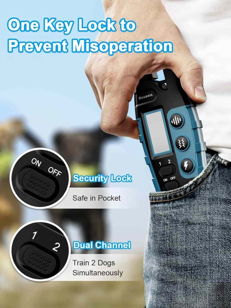 Bousnic Dog Shock Collar 2 Dogs Safety Bousnic Dog Shock Collar 2 Dogs Safety