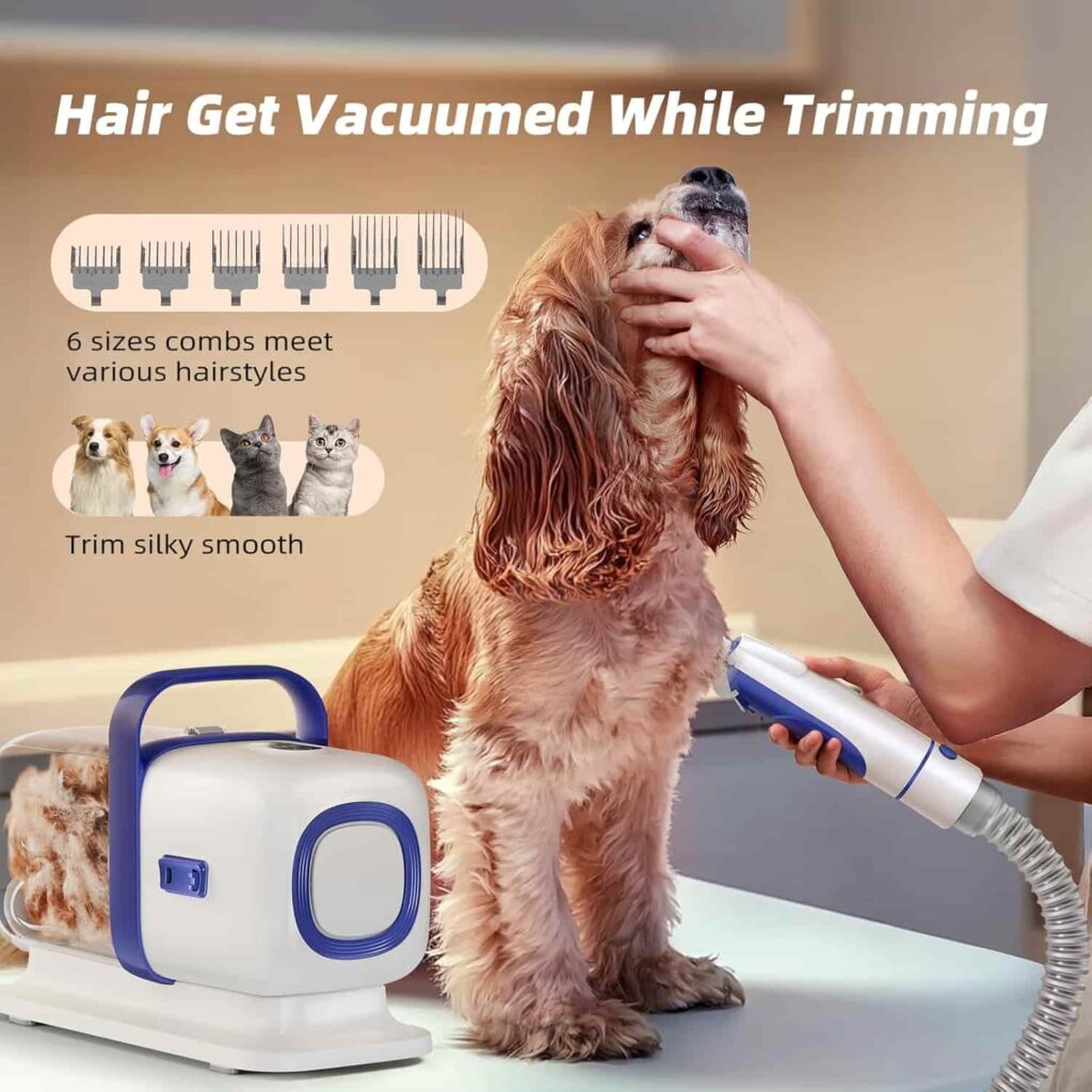 Buenkee Dog Grooming Kit With Pet Grooming Vacuum Effortless Shine! Buenkee Dog Grooming Kit With Pet Grooming Vacuum Effortless Shine!