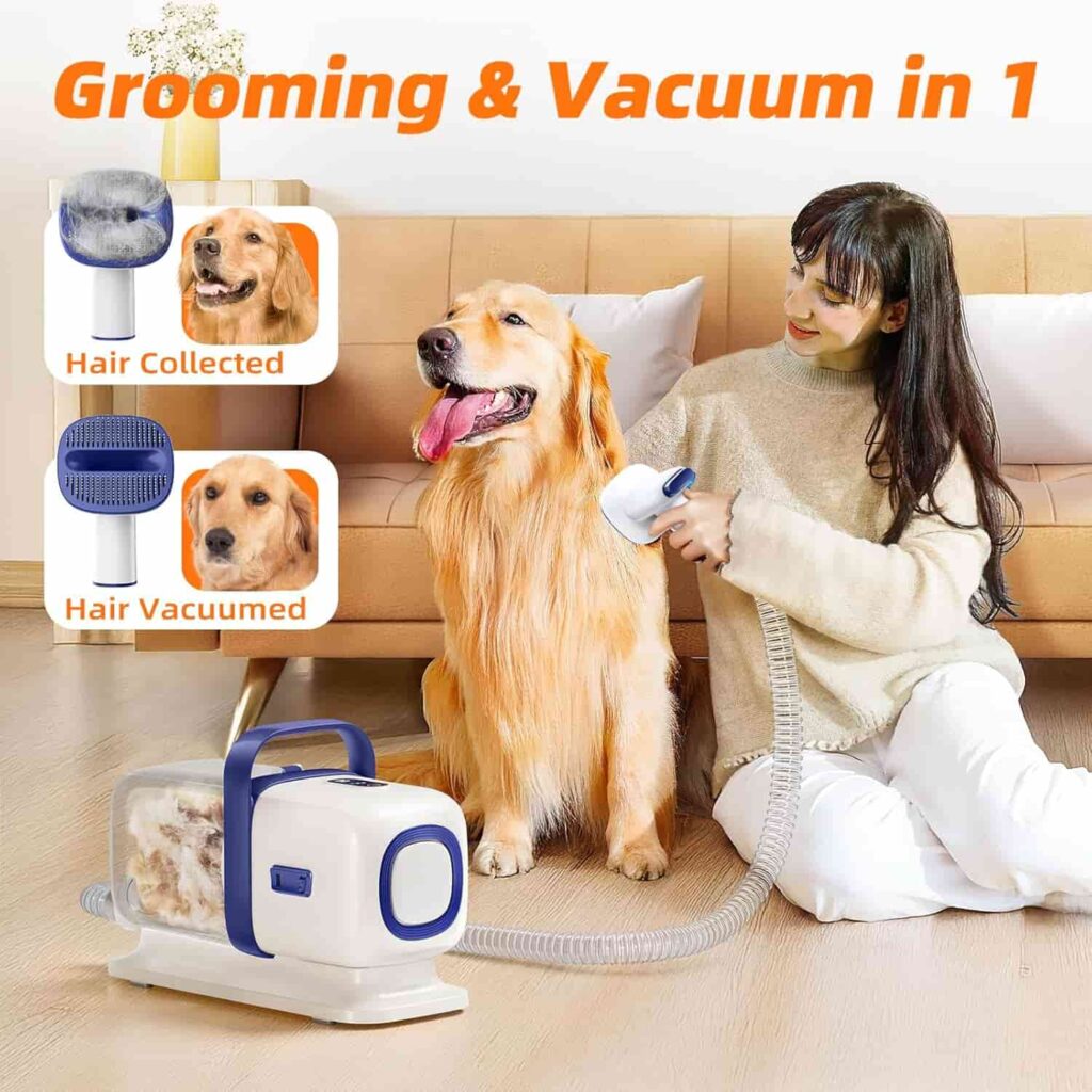 Buenkee Dog Grooming Kit With Pet Grooming Vacuum easy Cleaning Buenkee Dog Grooming Kit With Pet Grooming Vacuum easy Cleaning