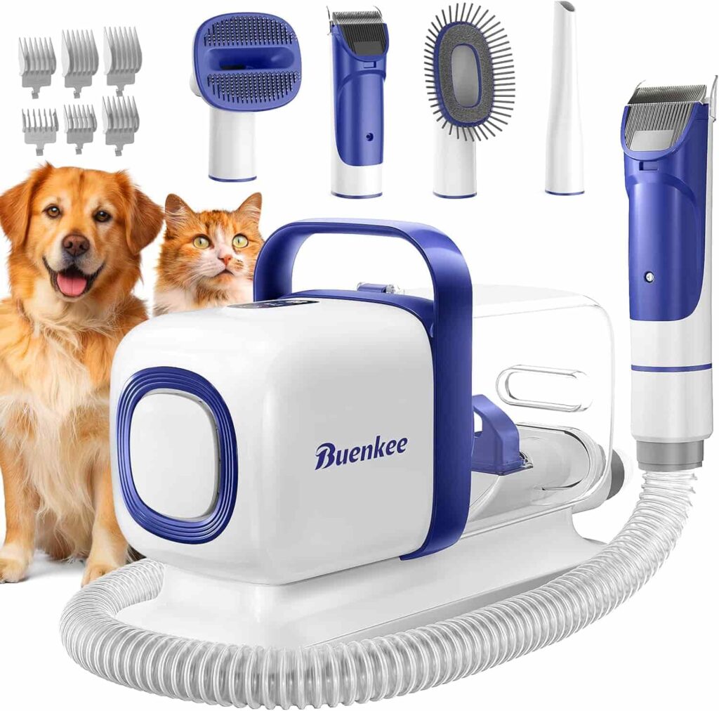Buenkee Dog Grooming Kit With Vacuum Best Pet Shine! Buenkee Dog Grooming Kit With Vacuum Best Pet Shine!