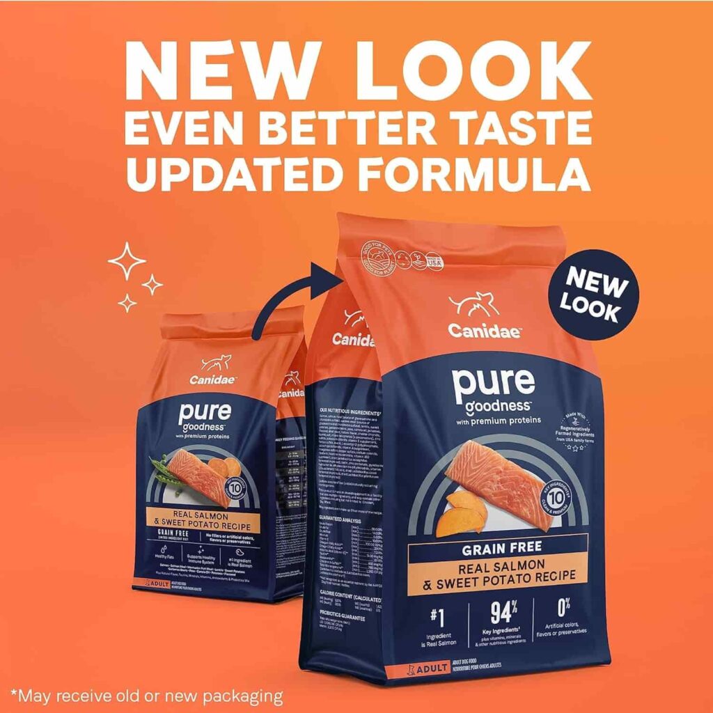 Canidae salmon dog food update formula Canidae salmon dog food update formula