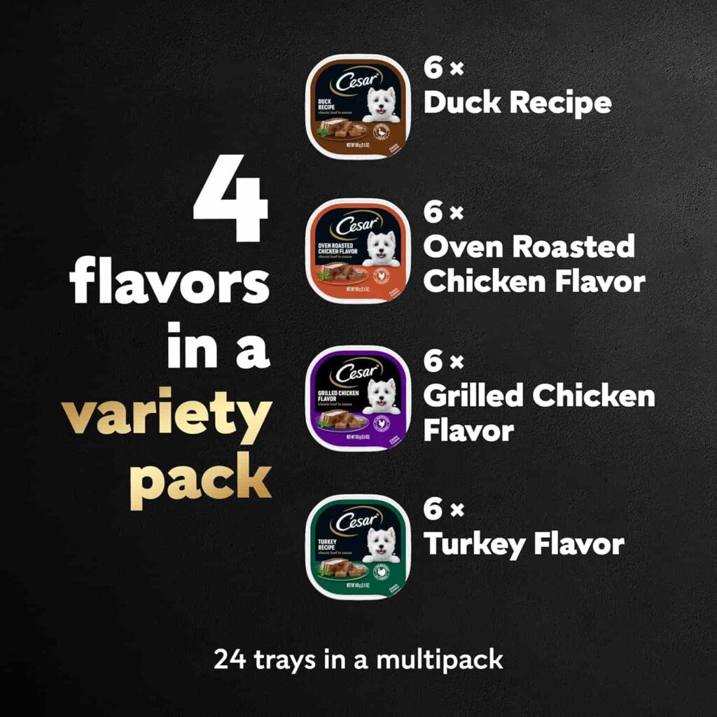 Cesar Wet Dog Food 24 Pack Poultry Variety Pack Flavor Profiles Cesar Wet Dog Food 24 Pack Poultry Variety Pack Flavor Profiles