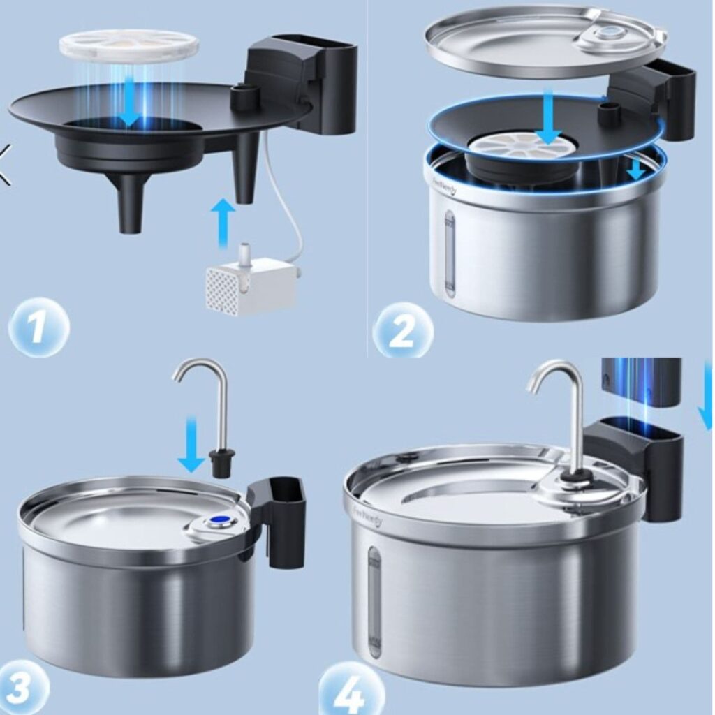 FEELNEEDY Water Fountain Installation Process FEELNEEDY Water Fountain Installation Process