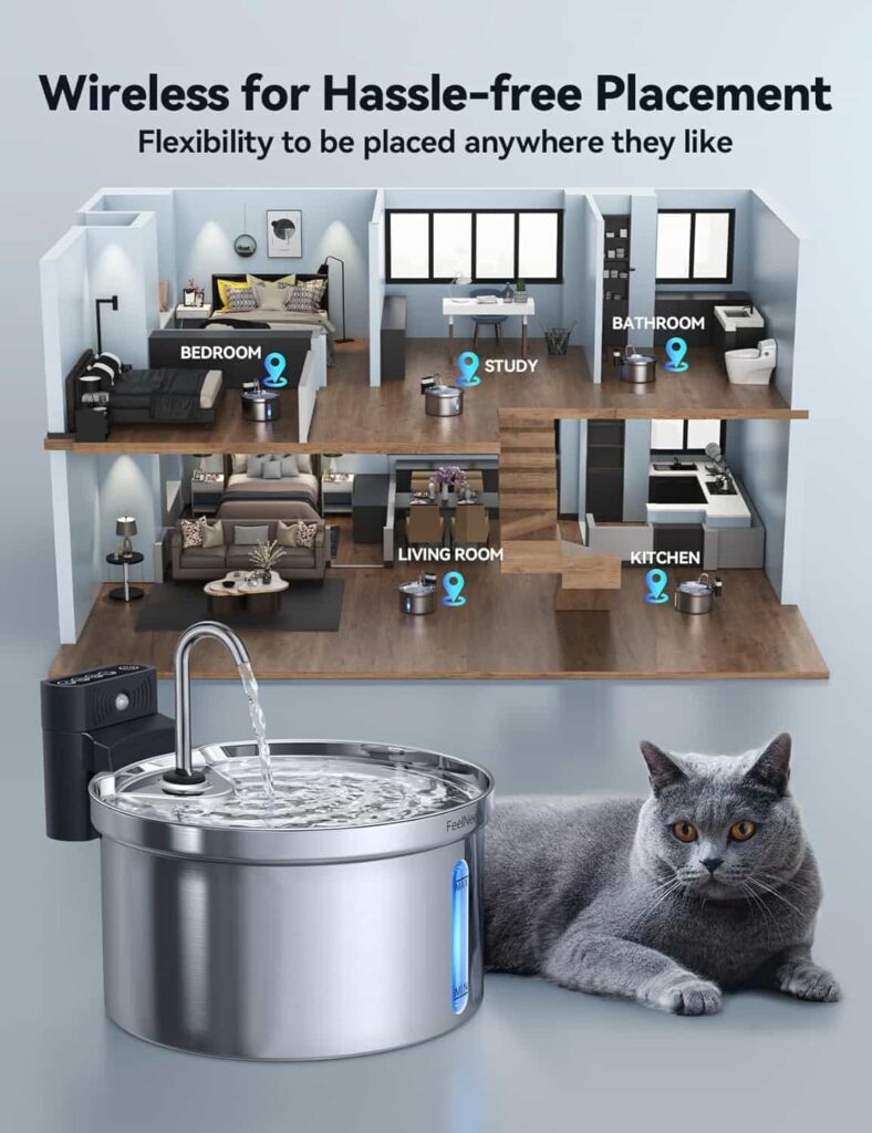 FEELNEEDY Water Fountain hassle-free placement FEELNEEDY Water Fountain hassle-free placement