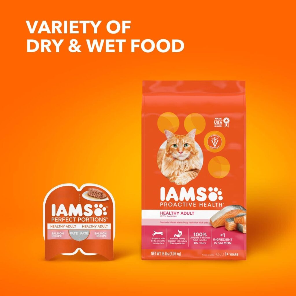 IAMS salmon cat food 16 lb Wet Food Options
