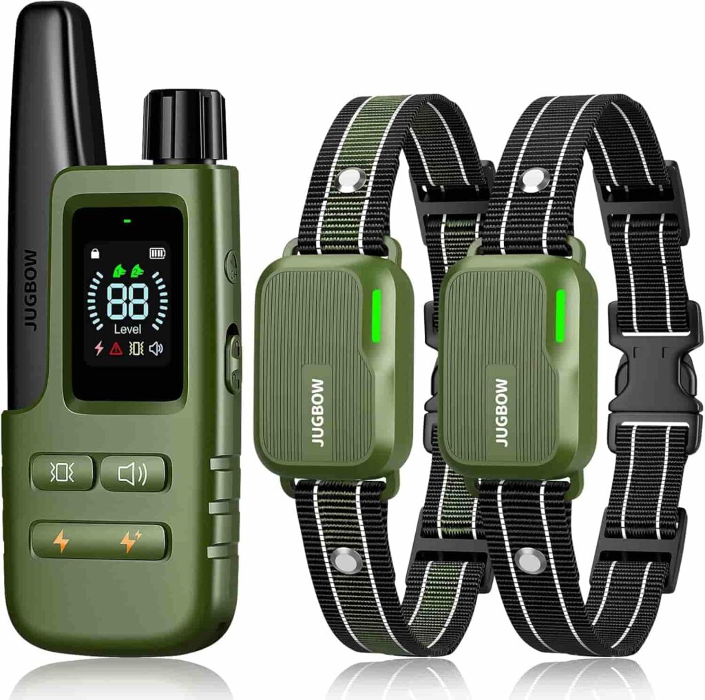 Jugbow Dog Shock Collar 2 Dogs IPX7 Best Dog Control!