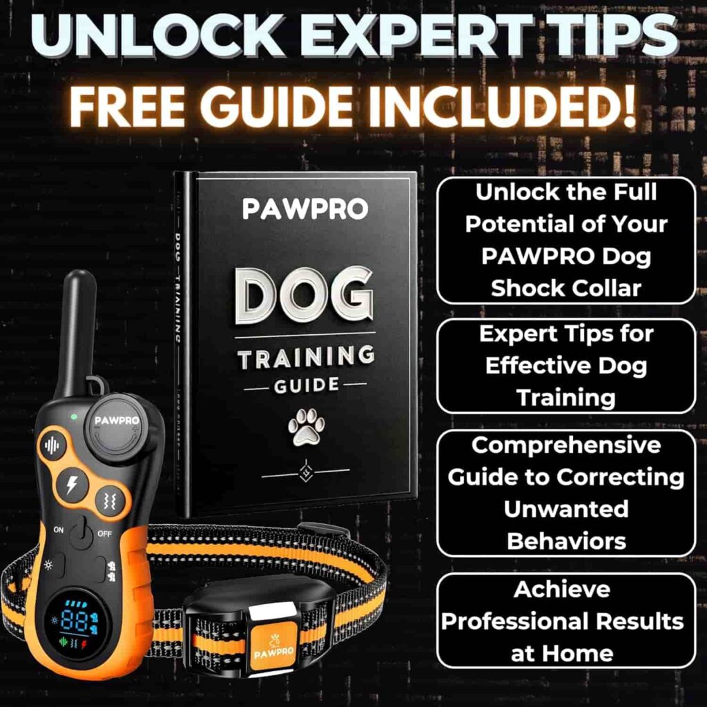PAWPRO dog training collar with training guide PAWPRO dog training collar with training guide