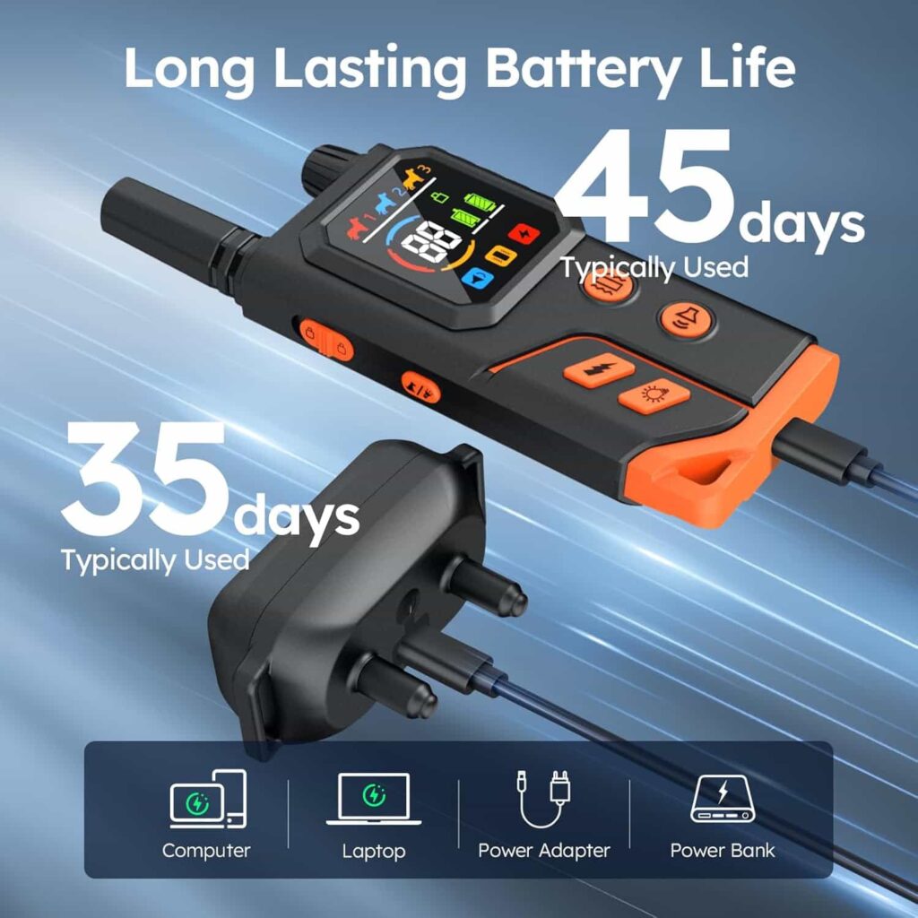 Pompongo Dog Training Collar long lusting battery Pompongo Dog Training Collar long lusting battery
