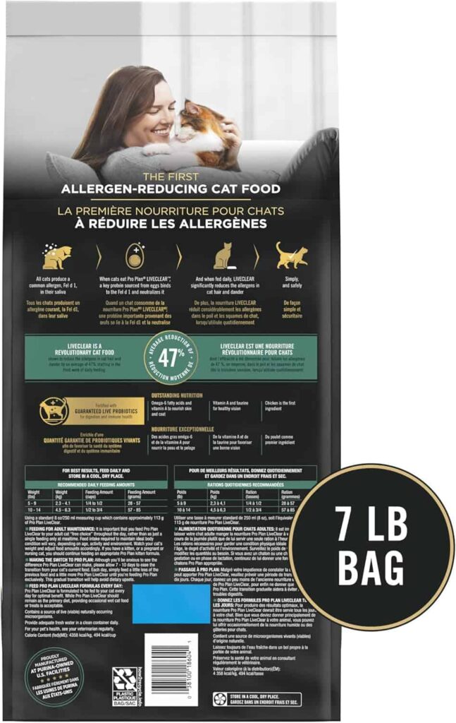 Purina Pro Plan Liveclear 7 lb Cat Food Ignite Cat Vitality Purina Pro Plan Liveclear 7 lb Cat Food Ignite Cat Vitality