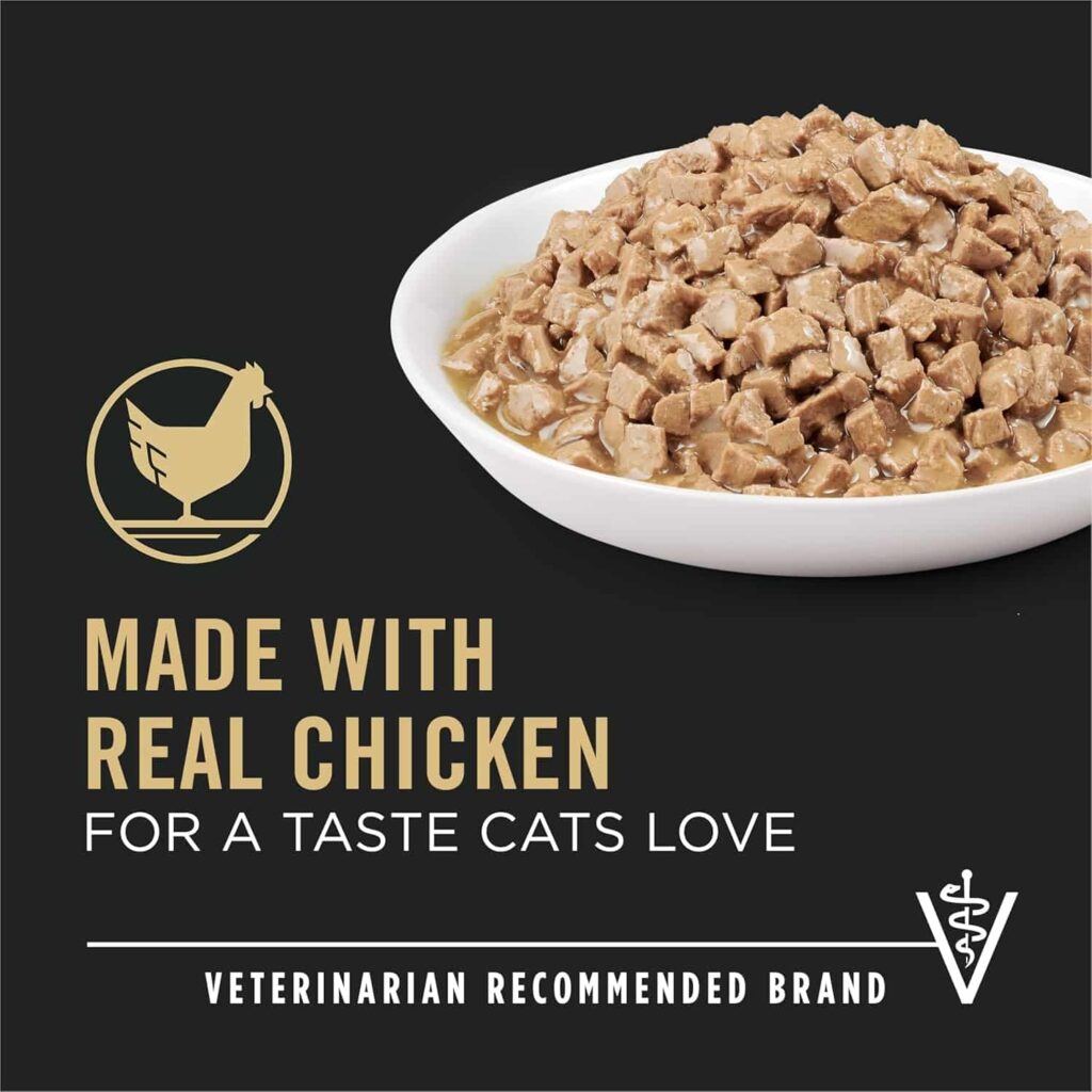 Purina Pro Plan Urinary Tract Canned Cat Food, real chicken is the main ingredient