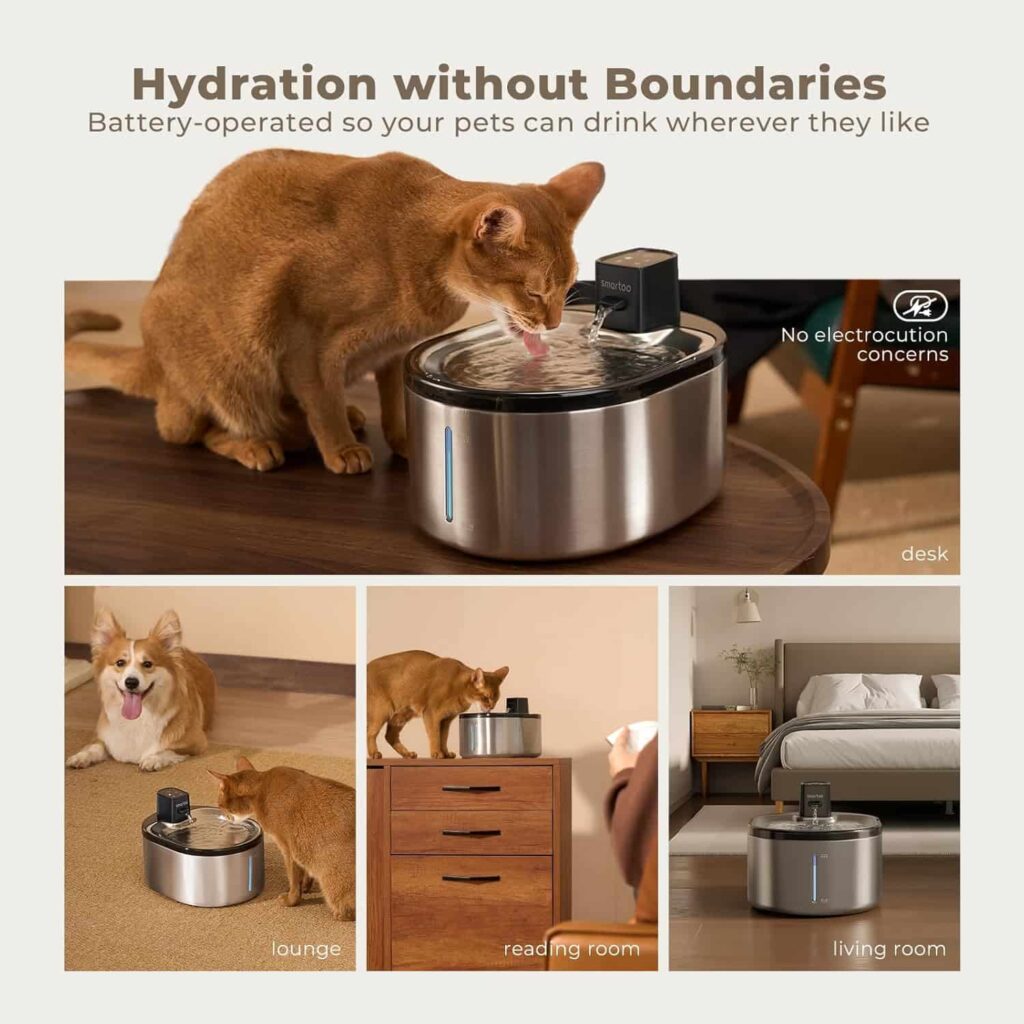Smartoo Wireless Cat Water Fountain Design Smartoo Wireless Cat Water Fountain Design