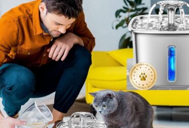 Veken 95Oz2.8L Pet Fountain