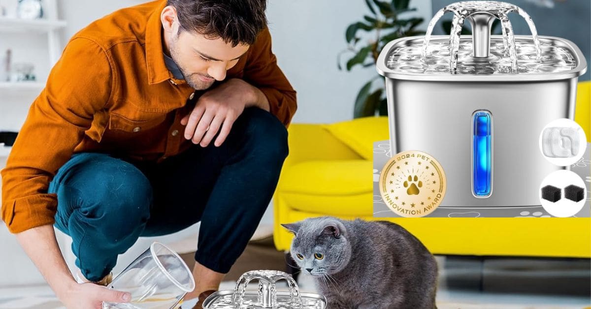 Veken 95Oz2.8L Pet Fountain