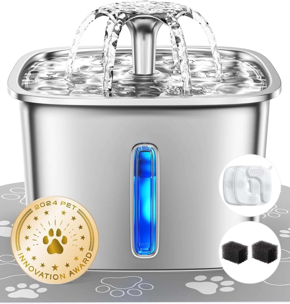 Veken 95oz2.8L Pet Fountain Best Pure Pet Power! Veken 95oz2.8L Pet Fountain Best Pure Pet Power!