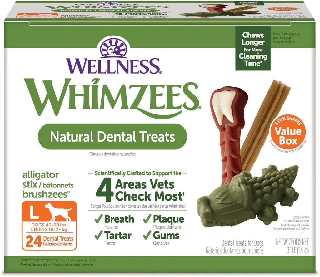 Whimzee Dental Chew 24 Count Best for Fresh Breath & Teeth! Whimzee Dental Chew 24 Count Best for Fresh Breath & Teeth!