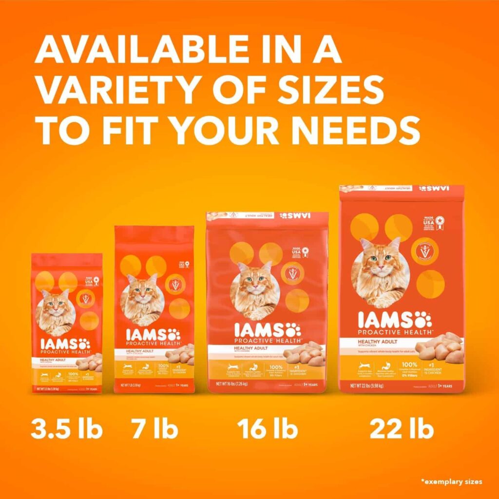 Iams Proactive Health Cat Food 22 Lbs, variety of sizes available