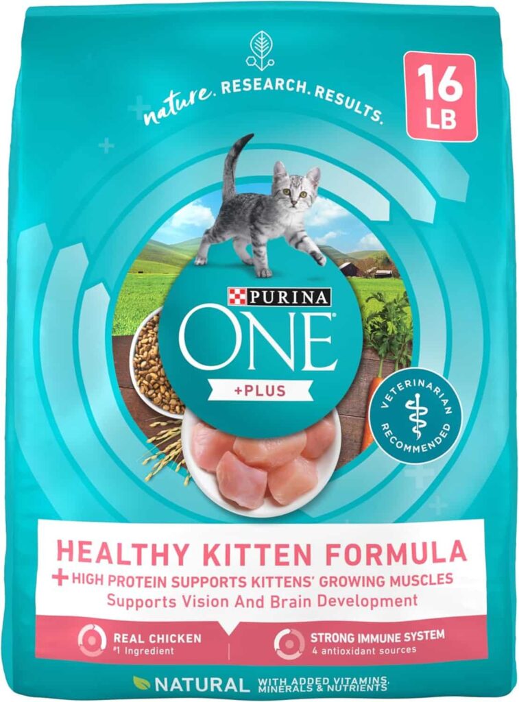 Purina One Healthy Kitten Formula Dry Cat Food 16 lb Best For Cat