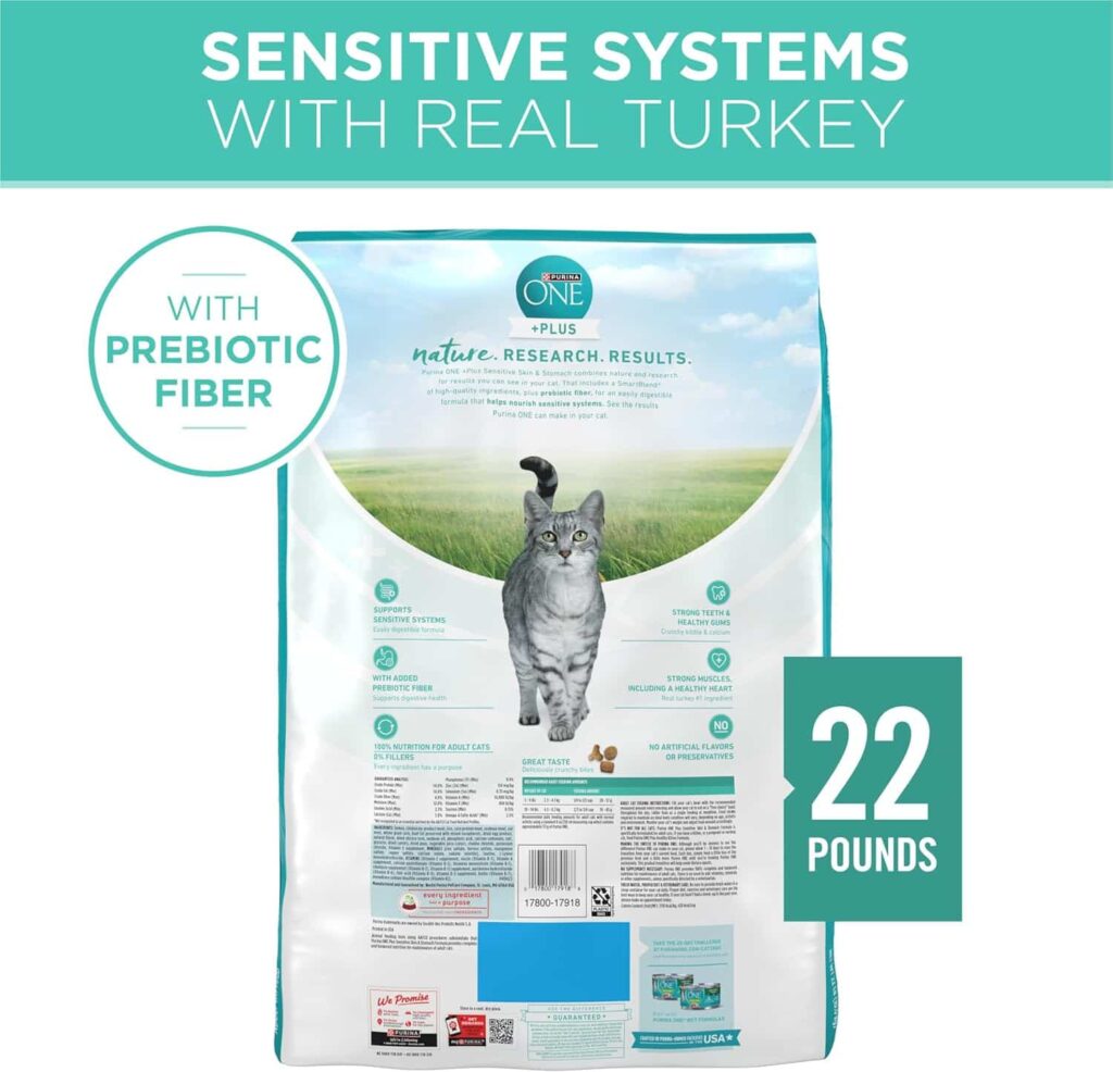 Purina One Sensitive Stomach Dry Cat Food quality Packaging